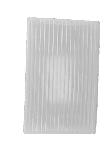 American Comb Two-Piece Plastic Soap Box with Lid - Translucent White