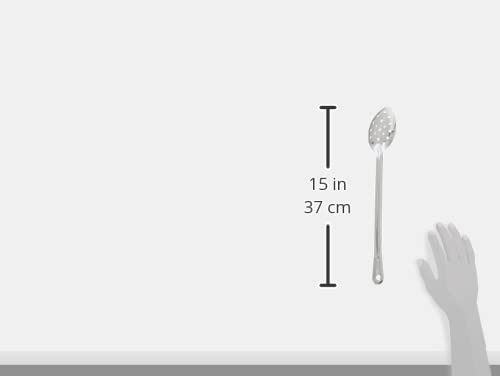 Winco 15" Perforated Stainless Steel Basting Spoon