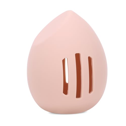 Portable Makeup Sponge Holder - Vented Silicone Egg-Shaped Case