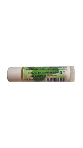 Natural Moisturizing Lip Balm with Raw Beeswax & Cocoa Butter - Spearmint