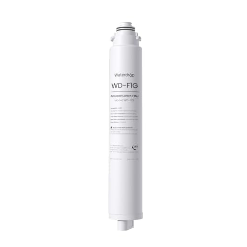 Waterdrop WD-F1G Filter, Replacement for WD-X12-Basic & WD-X8-Basic & WD-X8-PRO Reverse Osmosis System, 12-month Lifetime