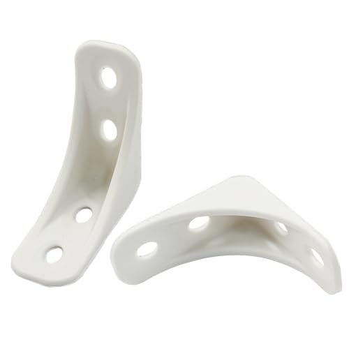 Rierdge 30-Pack Plastic Corner Brackets, 39mm 90-Degree Nylon Braces