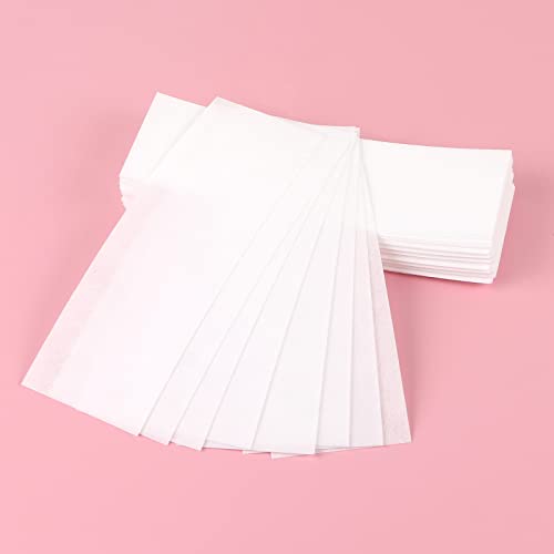 Teqooza Non-Woven Hair Removal Wax Strips 50 Pcs, 20cm x 7cm
