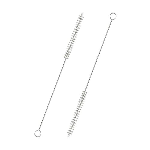 Reusable Straw Cleaner Brush Set - 2 Pack with Nylon Bristles