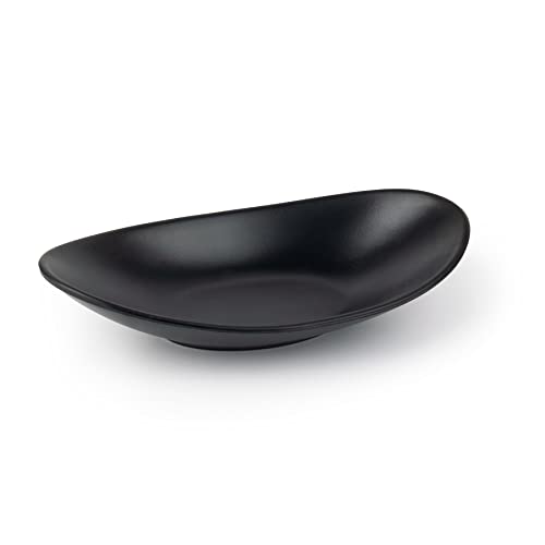 Framendino A5 Melamine Jewelry Dish Organizer - Black, 8.46" x 4.53"