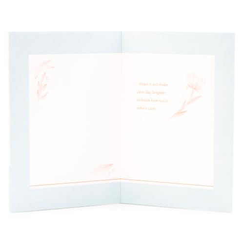 Hallmark Thinking of You Card - Brighten Your Day Flower Pattern, 5x7.2 Inches, Includes Envelope