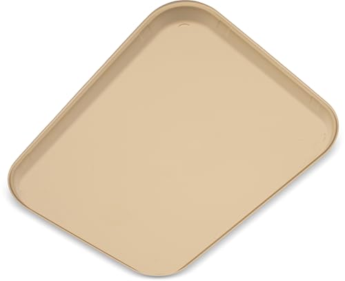Carlisle 14" x 18" Cafe Fast Food Tray - Durable Polypropylene - Beige