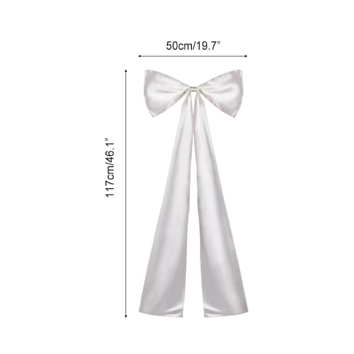 Giant Wedding Bow Decor - 19.7" x 46" Polyester Wall Decoration