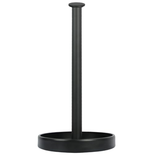 Matte Black Paper Towel Holder with Storage Tray | Durable & Stylish Design