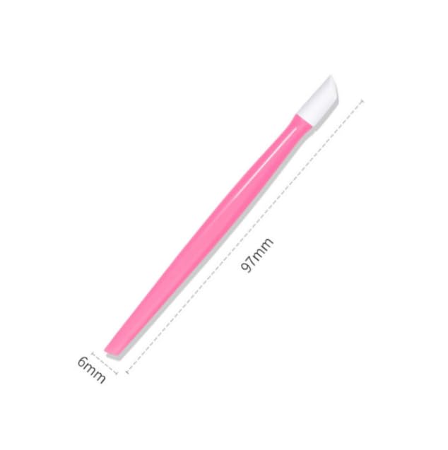 Rubber Cuticle Pusher Sticks Dead Skin Remover Manicure Tool 10 Pcs Pink