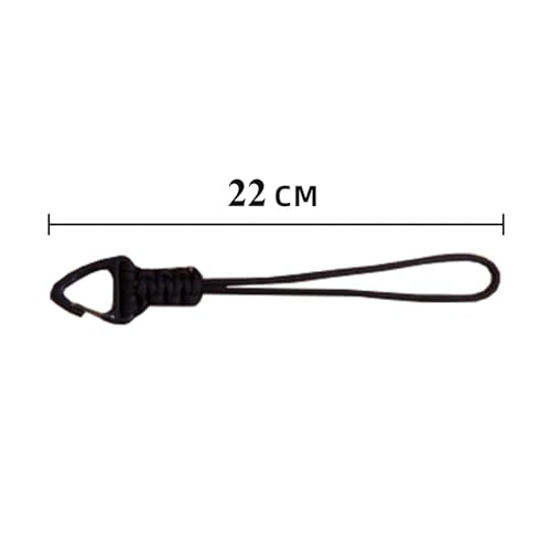 3 Pack Paracord Keychain Lanyard Triangle Buckle Lock Clip Hook Strap Clasp Parachute Rope Hanging Carabiner for Outdoor Survival Tactical Camping Backpack Fishing