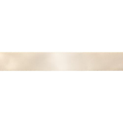 Offray Antique White Satin Ribbon - 7/8" Wide, 12 Yards Total