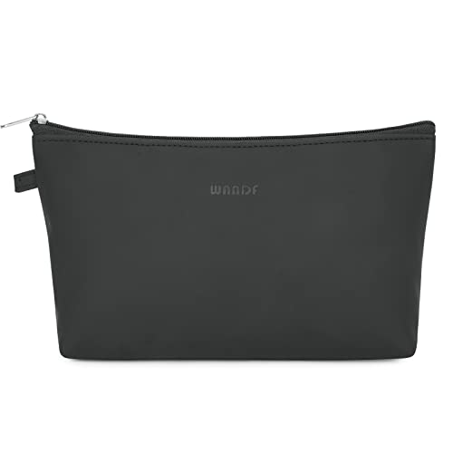 WANDF Small PU Leather Makeup Bag for Purse & Travel