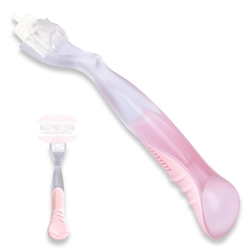 VANEST Replacement Razor Handle for Gillette Venus, Pink Ergonomic Non-Slip Grip