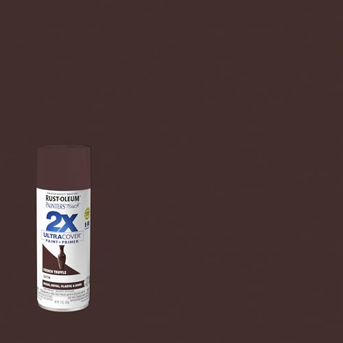 Rust-Oleum Painter's Touch 2X Spray Paint, Satin French Truffle, 12 Ounce (Pack of 6)