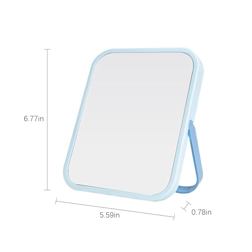 LeaOcaao 6.7-Inch Green Desk Makeup Mirror with U-Shaped Bracket