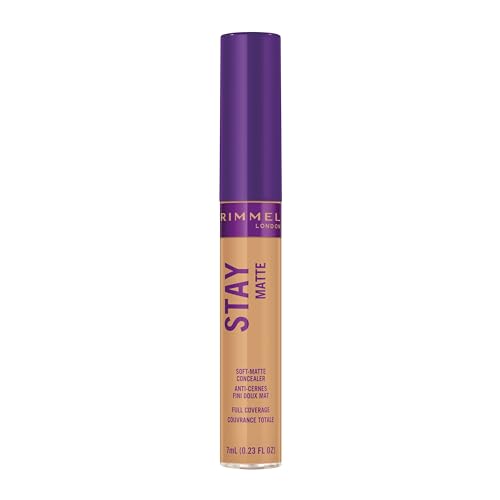 Rimmel London Stay Matte Liquid Concealer, 312 Buff, 24-Hour Wear, 0.23 oz