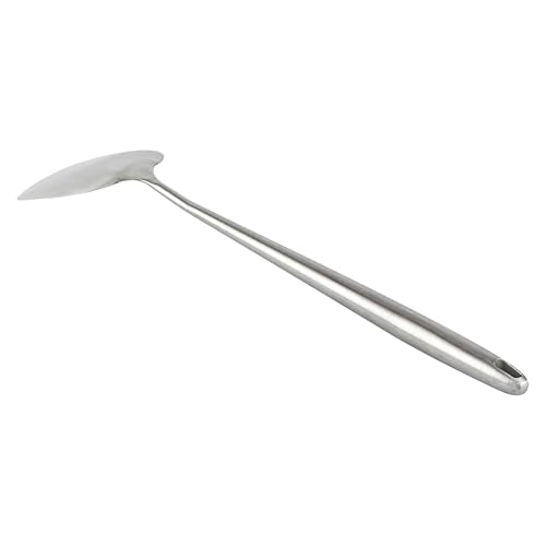 Motomori 17 Inch Wok Spatulas, 10 Wide Cooking Turners - Hanging Hole, Extra Long Handle, 304 Stainless Steel Chinese Cooking Spatulas, Dishwashable, For Stirring, Flipping, Frying - Restaurantware