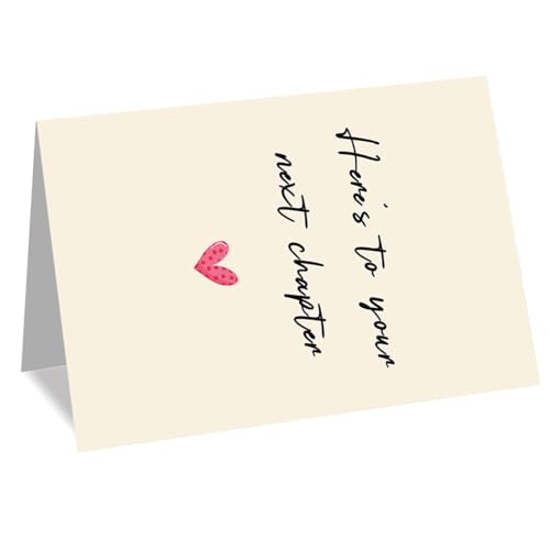 Congratulations Card for Women & Men - Going Away Gift for Coworkers, Variant HZ-041, 5.3 x 8 inches, Eco-Friendly Recycled Paper