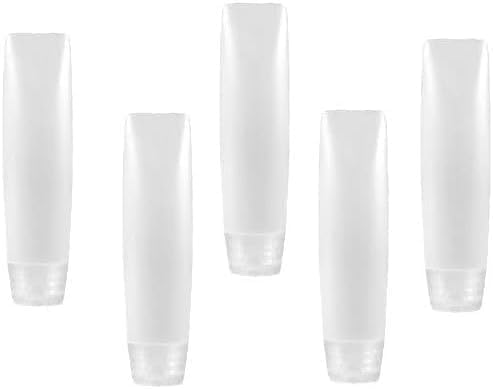 Jinshining 5-Pack 1 oz Travel Bottles Empty Refillable Squeeze Containers