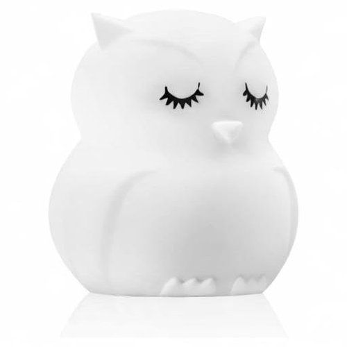 Lumipets Animal Kids Night Light, Junior Owl, Soft and Safe Silicone Rubber Lamp, Soothing Colors, Portable, Easy Control