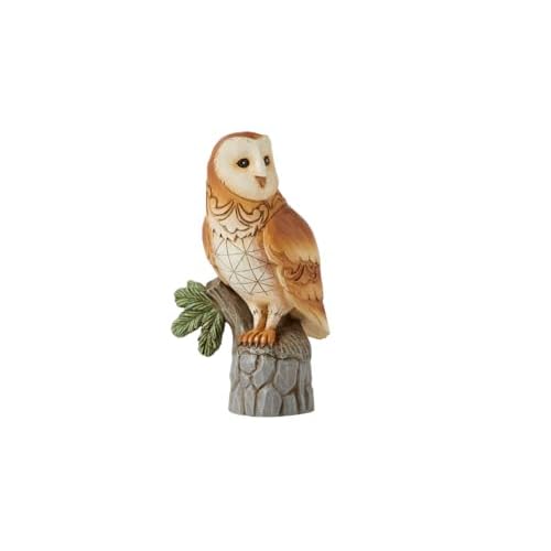 Enesco Jim Shore Heartwood Creek Barn Owl Bird Figurine, 6 Inch, Multicolor