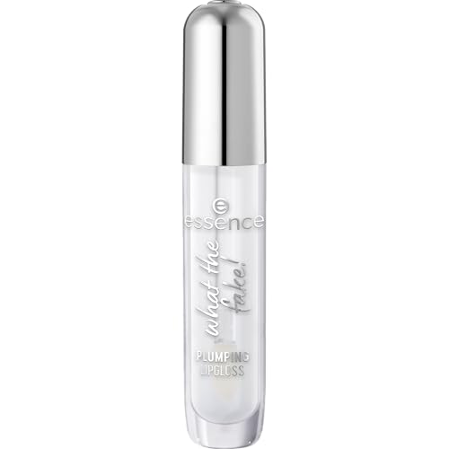 Essence What The Fake! Plumping Lip Gloss - Hydrating Clear Gloss with Hyaluronic Acid