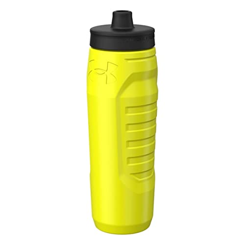 Under Armour 32 oz Hi-Vis Yellow Squeeze Water Bottle with Quick-Shot Lid