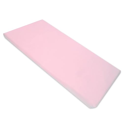 American Baby Company Fitted Nap Mat Sheet, 24" x 48" x 4", Pink (2 Pack)