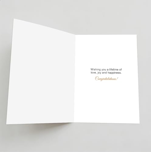 Elegant Wedding Card Set with Red Envelope & Gold Seal