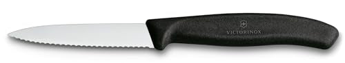 Victorinox Swiss Classic 3.25-Inch Serrated Paring Knife - Black Kitchen Tool
