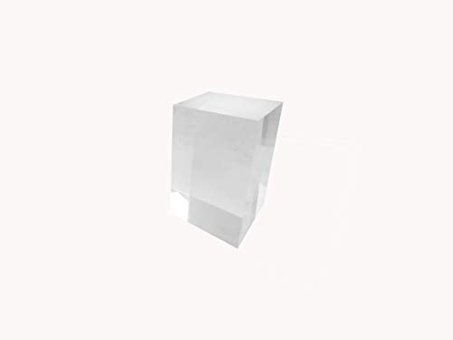 Missartist 2x2x4 Inch Clear Acrylic Cube Jewelry Display Stand Diamond Polished