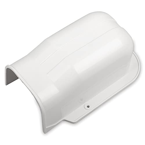 3" White PVC Line Set Wall Cover for Mini Split AC Systems