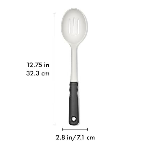 OXO Good Grips Nylon Slotted Spoon – Oat, Nonstick Safe Cooking Utensil