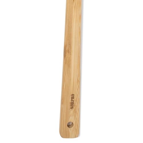 Norpro 12-Inch Bamboo Spoon with Holes - Eco-Friendly Cooking Utensil
