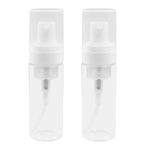 Auvotuis 1.7 oz Travel Foam Pump Bottle, 2 Pcs Leakproof Refillable Dispenser