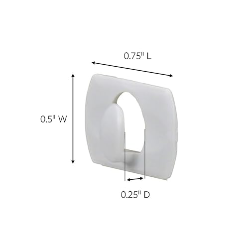 Command Clear Decorating Clips with Adhesive Strips - 40 Clips & 48 Strips for Damage-Free Hanging Lights