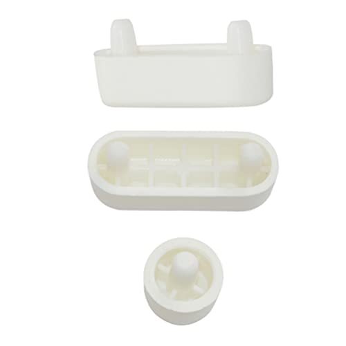 6 Pack 30mm White Wood Toilet Seat Buffers - Silicone Cushion Stoppers