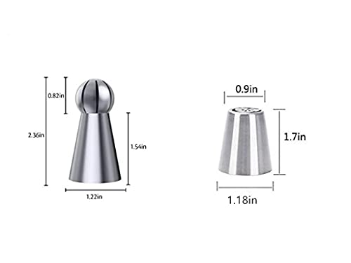 9pcs Russian Piping Tips Baking Set for Cake and Cupcake Decorating