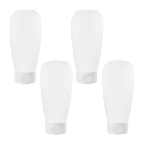 GSHLLO 4 Pcs Refillable Travel Squeeze Bottles for Toiletries
