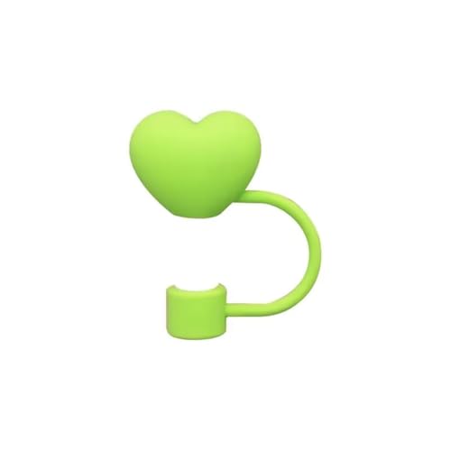 Green Heart Silicone Straw Cover for Stanley 30 & 40 Oz Cups