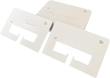 100 Pcs White Hair Clip Display Cards for Hair Bows & Barrettes