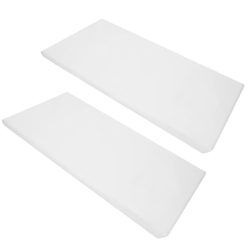 American Baby Company Fitted Nap Mat Sheet, 24" x 48" x 4", Snow White, 2-Pack