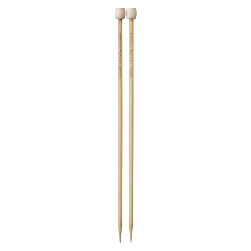 Clover Takumi 9-Inch Bamboo Knitting Needles, Size 7 (Set of 2)