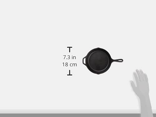 Lodge 8 Inch Pre-Seasoned Cast Iron Skillet - Versatile Teardrop Handle for Oven, Stove, Grill & Campfire