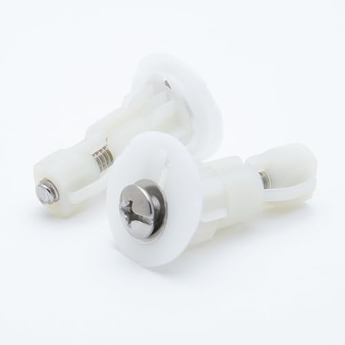 Toilet Seat Hinges Bolt Kit - 4 Pack Easy Install Hardware
