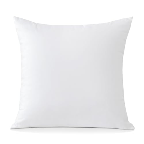 OTOSTAR 16x16 Inch Throw Pillow Insert - Fluffy Decorative Cushion Stuffer (1 Pack, White)