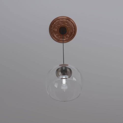 Ekena Millwork 13" PVC Ceiling Medallion - Bright Copper Finish