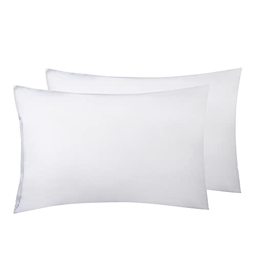 Elaine Karen Waterproof Pillow Protectors 2-Pack - Zippered Vinyl Encasement Covers