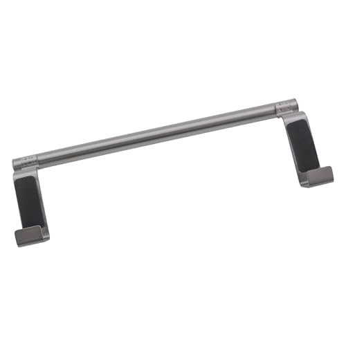 2-Pack Silver Stainless Steel Towel Rack - No-Drill Over Cabinet Holder